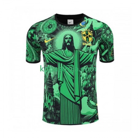 Billiga Fotbollströjor Brasilien Jesus Hemma tröja Grön 2024/25 Kortärmad